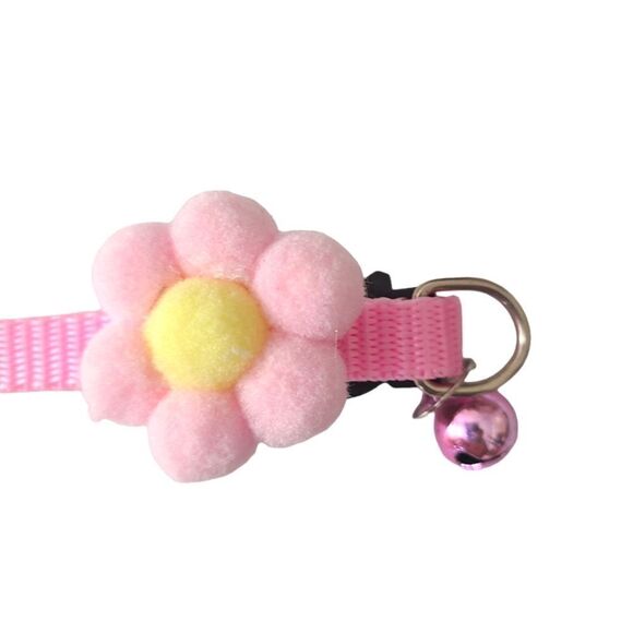 Breakway‎ Pink Poufball Collar with Bell One Size Fits All Never Worn - Picture 3 of 8